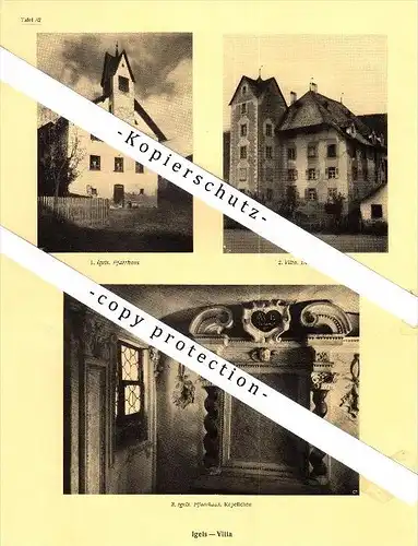 Photographien / Ansichten , 1925 , Igels , Villa , Prospekt , Architektur , Fotos !!!