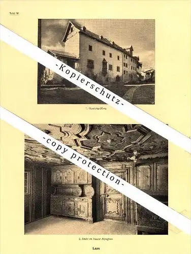 Photographien / Ansichten , 1925 , Laax , Sagogn , Schleuis , Prospekt , Architektur , Fotos !!!