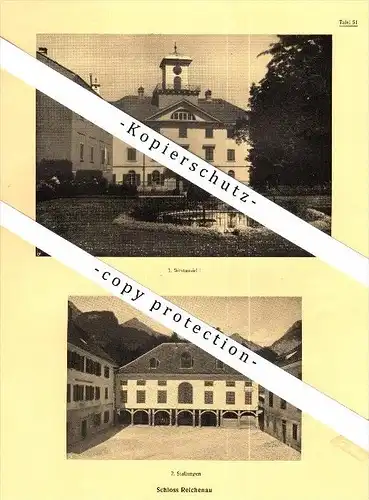 Photographien / Ansichten , 1925 , Schloss Reichenau , Prospekt , Architektur , Fotos !!!