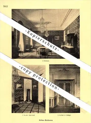 Photographien / Ansichten , 1925 , Schloss Reichenau , Prospekt , Architektur , Fotos !!!