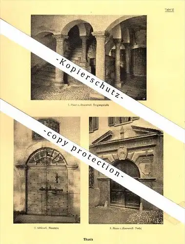 Photographien / Ansichten , 1925 , Thusis , Prospekt , Architektur , Fotos !!!