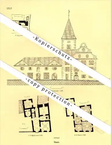 Photographien / Ansichten , 1925 , Thusis , Prospekt , Architektur , Fotos !!!