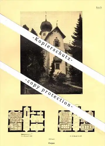 Photographien / Ansichten , 1925 , Parpan , Churwalden , Prospekt , Architektur , Fotos !!!