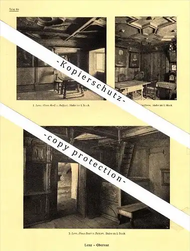 Photographien / Ansichten , 1925 , Castiel , Seewis im Prättigau , Obervaz , Lenz , Prospekt , Architektur , Fotos !!!