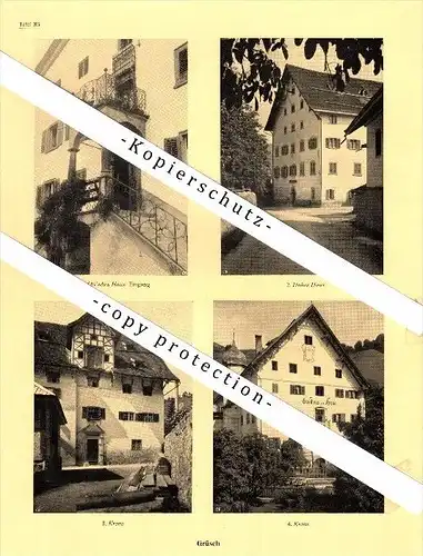 Photographien / Ansichten , 1925 , Grüsch , Schiers , Prospekt , Architektur , Fotos !!!