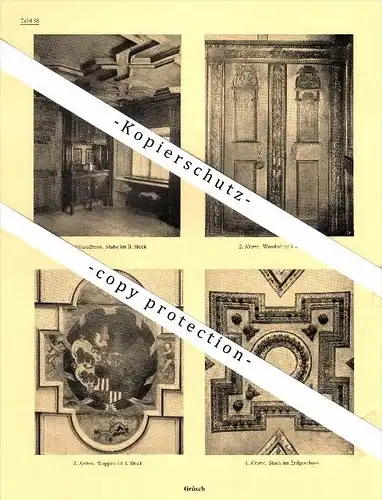 Photographien / Ansichten , 1925 , Grüsch , Schiers , Prospekt , Architektur , Fotos !!!