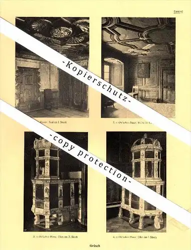 Photographien / Ansichten , 1925 , Grüsch , Schiers , Prospekt , Architektur , Fotos !!!