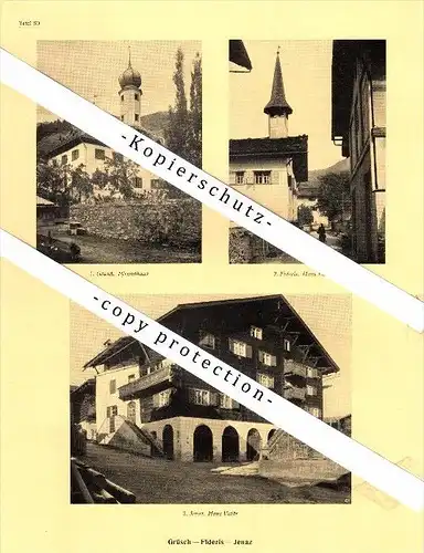 Photographien / Ansichten , 1925 , Fideris , Grüsch , Jenaz , Prospekt , Architektur , Fotos !!!