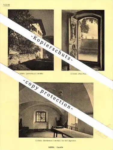 Photographien / Ansichten , 1925 , Luzein , Küblis , Prospekt , Architektur , Fotos !!!