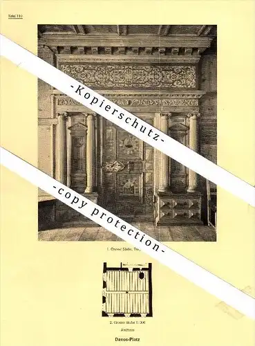 Photographien / Ansichten , 1925 , Davos-Platz , Davos , Prospekt , Architektur , Fotos !!!
