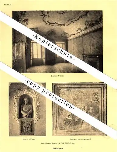 Photographien / Ansichten , 1936 , Bellinzona , Prospekt , Architektur , Fotos !!!