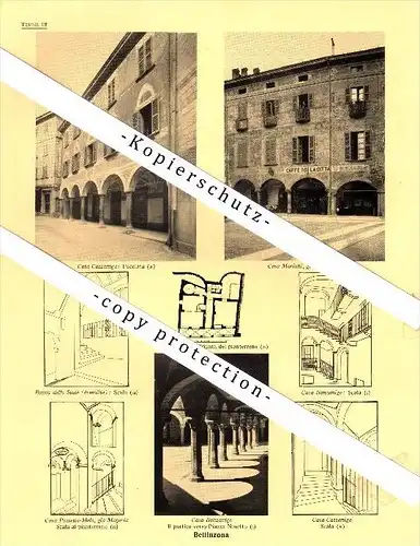 Photographien / Ansichten , 1936 , Bellinzona , Prospekt , Architektur , Fotos !!!