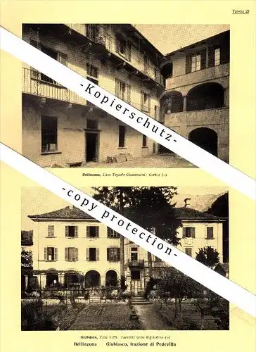 Photographien / Ansichten , 1936 , Giubiasco , Bellinzona , Prospekt , Architektur , Fotos !!!