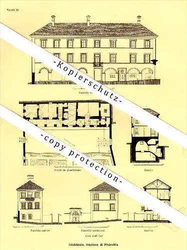 Photographien / Ansichten , 1936 , Giubiasco , Bellinzona , Prospekt , Architektur , Fotos !!!