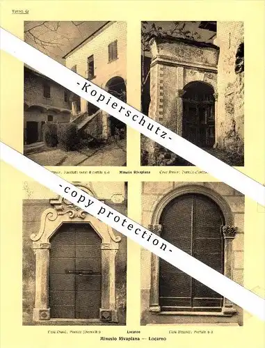 Photographien / Ansichten , 1936 , Minusio Rivapiana , Locarno , Prospekt , Architektur , Fotos !!!