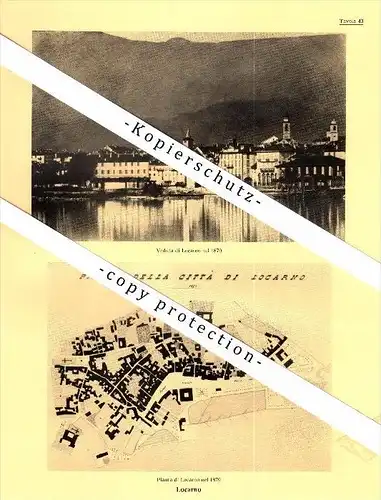 Photographien / Ansichten , 1936 , Locarno , Prospekt , Architektur , Fotos !!!