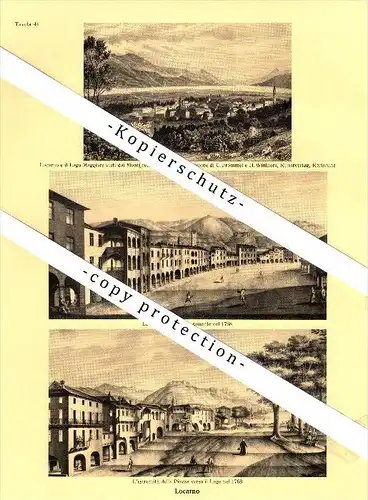 Photographien / Ansichten , 1936 , Locarno , Prospekt , Architektur , Fotos !!!