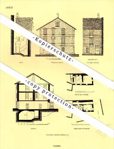 Photographien / Ansichten , 1936 , Locarno , Prospekt , Architektur , Fotos !!!