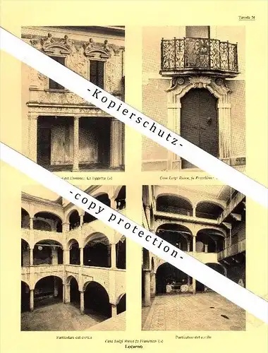 Photographien / Ansichten , 1936 , Locarno , Prospekt , Architektur , Fotos !!!