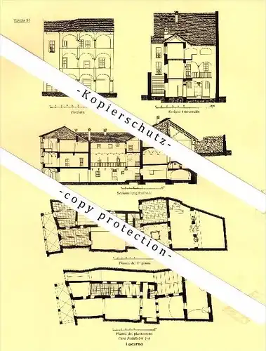 Photographien / Ansichten , 1936 , Locarno , Prospekt , Architektur , Fotos !!!