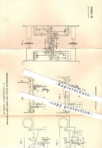 original Patent - Fr. Rempel in Schönebeck a. E. , 1898 , Sicherung für Eisenbahn - Kupplung , Fahrzeugbau , Eisenbahnen