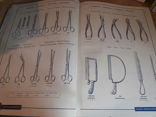 Injecta Katalog 1942 , Chirurgie - Instrumente , Arztbesteck , Wehrmacht , Arzt , Zahnarzt , Hebamme , Hohenlychen !!!
