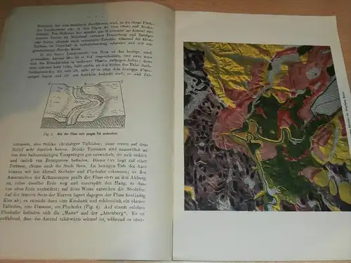 Heimatkunde von Bern und Umgebung , Orographie , Geologie , F. Nussbaum !!!