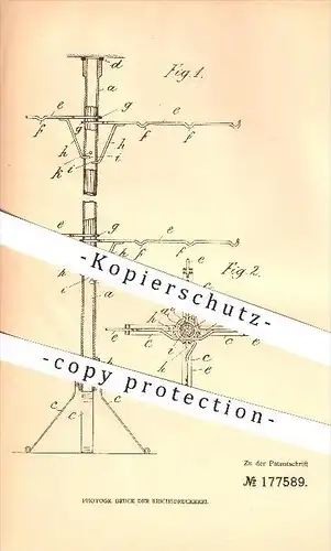 original Patent - Rheinische Draht-Industrie Bäcker & Cie in Amern b. Schwalmtal , 1905 , Warenständer , Ware, Waren !!!
