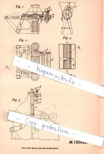 Original Patent - Josef Horn in Kötzschenbroda , 1906 , Bronze- oder Farbstaubtragevorrichtung !!!