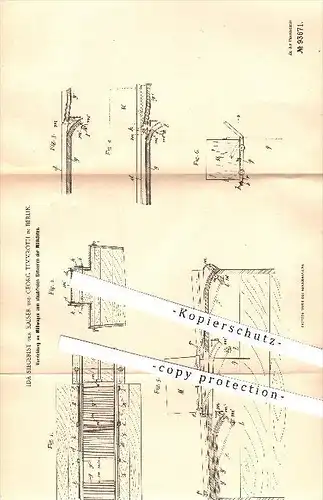 original Patent - Ida Siegerist geb. Kaiser & Georg Timmroth in Berlin , 1895 , Müllwagen , Müllkasten , Müll , Abfall