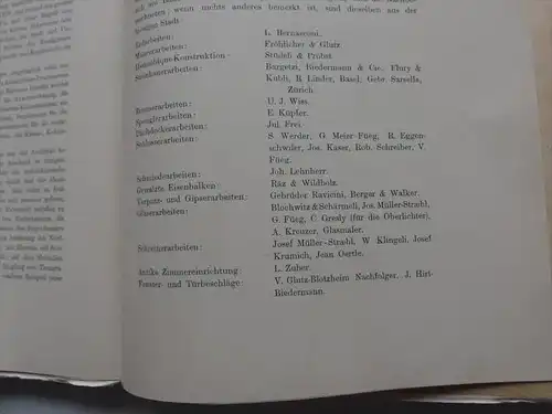 Denkschrift zur Eröffnung von Museum und Saalbau der Stadt Solothurn 1902 !!!  sui