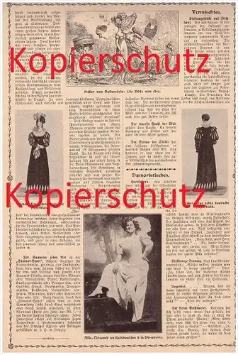 original Zeitungsbericht - 1908 - Mode im XIX. Jahrhundert , Vernet , Haller von Hallerstein , Titcomb  !!