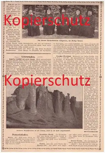 original Zeitungsbericht - 1908 - Rila - Kloster , Bulgarien !!!