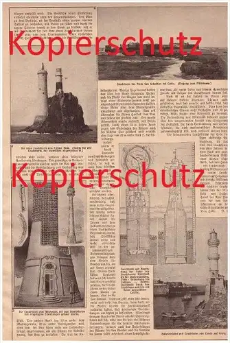 original Zeitungsbericht - 1908 - Leuchttürme , Neuwerk , Leuchtturm , Helgoland !!!