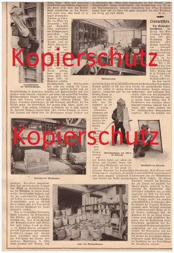 original Zeitungsbericht - 1908 - Asbest und seine Verwertung , Feuerwehr !!