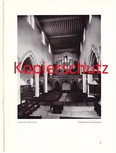 original Prospekt - 1914 - Die französische Kirche in Bern , Innenausbau , Architektur , Architekt !!!