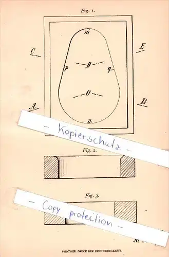 Original Patent   - K. Gossweiler in Schwarzenberg i. S. , 1906 , Herstellung von Hohlkörpern  !!!