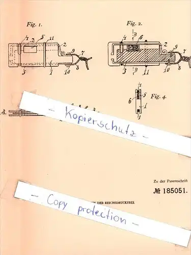 Original Patent   - Frau Mena Tischler in Wien , 1906 , Anzeigen der Harnentleerung  !!!