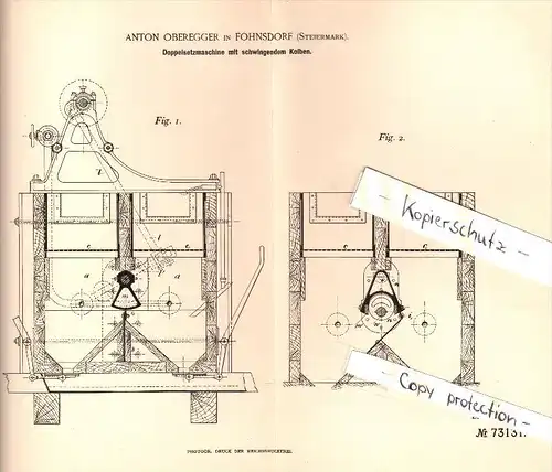 Original Patent - Thomas Barnet Grant in Holborn , London , 1889 , Screw lock, metal !!!