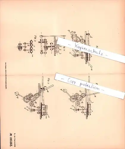 Original Patent - Otto Schüssler in Klein-Ströbitz b. Cottbus , 1906 , Formen von Hohl- und Profilsteinen  !!!