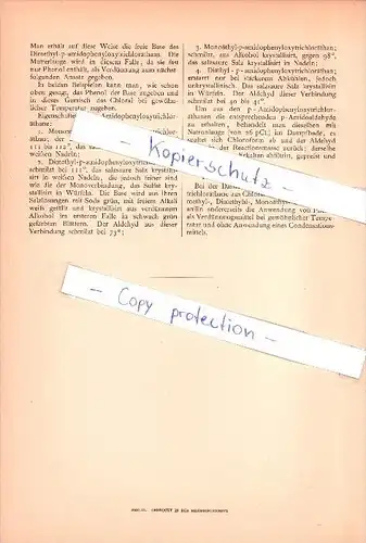 Original Patent - Dr. Georg Zierold in Biebrich a. Rh. , 1890 , Farbstoffe , Firnisse , Lacke , Chemie !!!