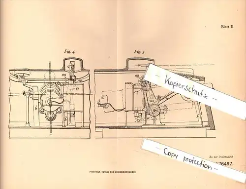 Original Patent - Axel Bremberg in Hillhead b. Glasgow , 1904 , Straightening machine for gun , cannon , scotland !!!