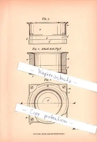 Original Patent - Wilhelm Carius in Taucha b. Leipzig , 1906 , Vorrichtung zum Bewässern von Steinerzeugnissen !!!