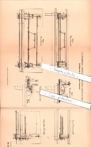 Original Patent - J.D. Dominicus in Fürberg bei Remscheid - Vieringhausen ,1887, Einspanner für Gegenstände , Metalllbau