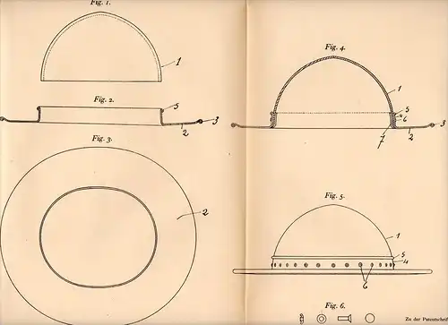 Original Patentschrift - J. Gourat à Montceau les Mines , 1905 , Chapeau pour les mineurs, minière agressive, la mienne