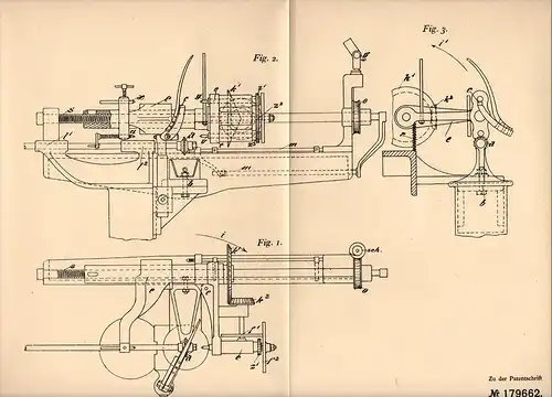 Original Patentschrift - Franz Ralling in Fulpmes , Tirol , 1906 , Kopierfräsmaschine , Metallbau , Fräse !!!