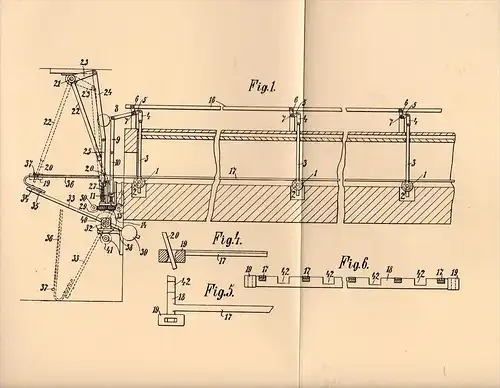 Original Patentschrift - Ferd. von Poschinger in Buchenau b. Zwiesel i.B., 1904, Apparat für Glastafel , Kühlofen , Glas