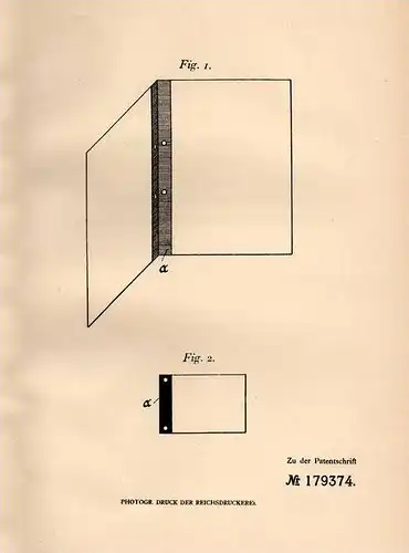 Original Patentschrift - I. Friedinger in Oberthal b. Linz , 1905 , Postkarte , Briefbogen mit abgeteiltem Rand !!!
