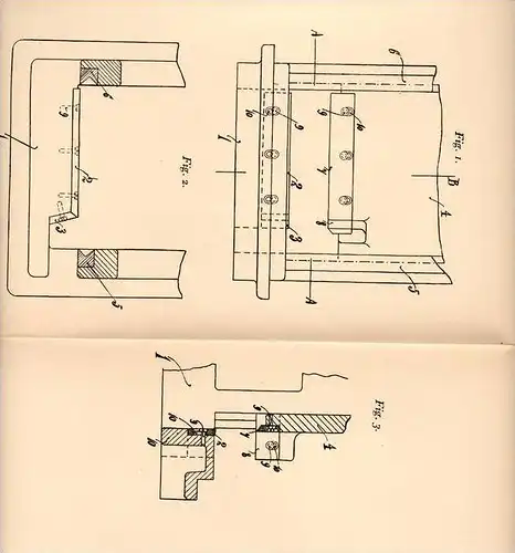 Original Patentschrift - Schneidmaschine für Köpfe und Flossen von Fisch ,1906 ,J. Lehmann in Altona - Ottensen , Fische