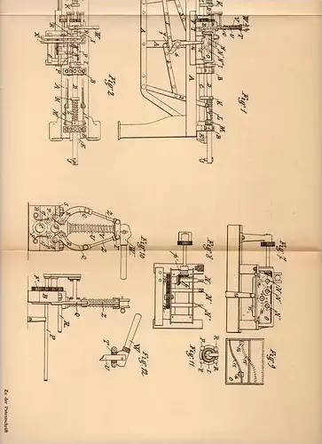 Original Patentschrift - J. Girlot in Laeken , 1903 , Maschine für Kettenglieder , Kette , Ketten !!!